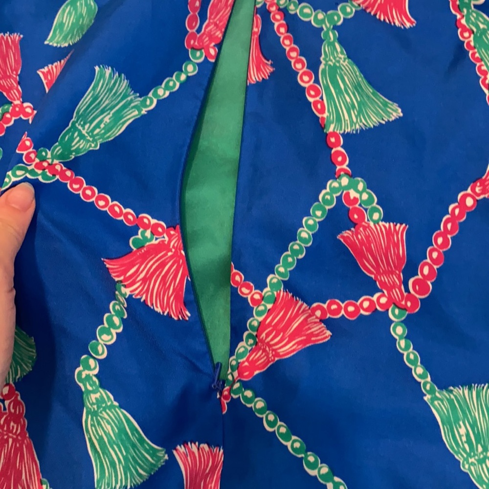 Lilly Pulitzer Dress Blue with Pockets Size 2 - Picture 8 of 8